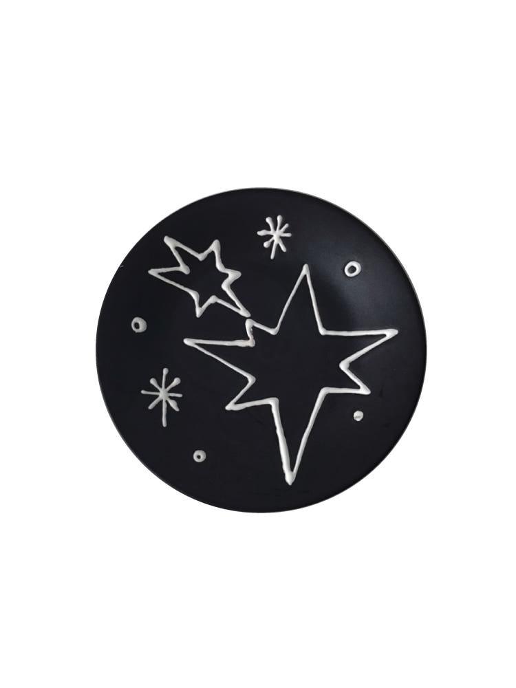 도자기방앗간 On a starry night plate