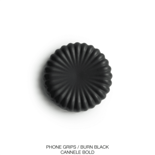 PHONE GRIPS / CANNELE BOLD / BURN BLACK