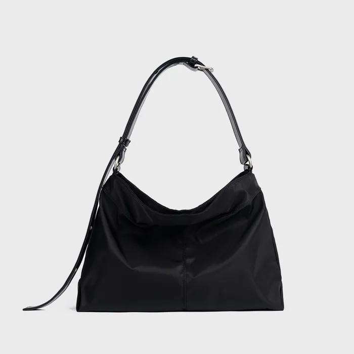 [WITH 해수] CONTOUR BELTED BAG (NYLON BLACK)