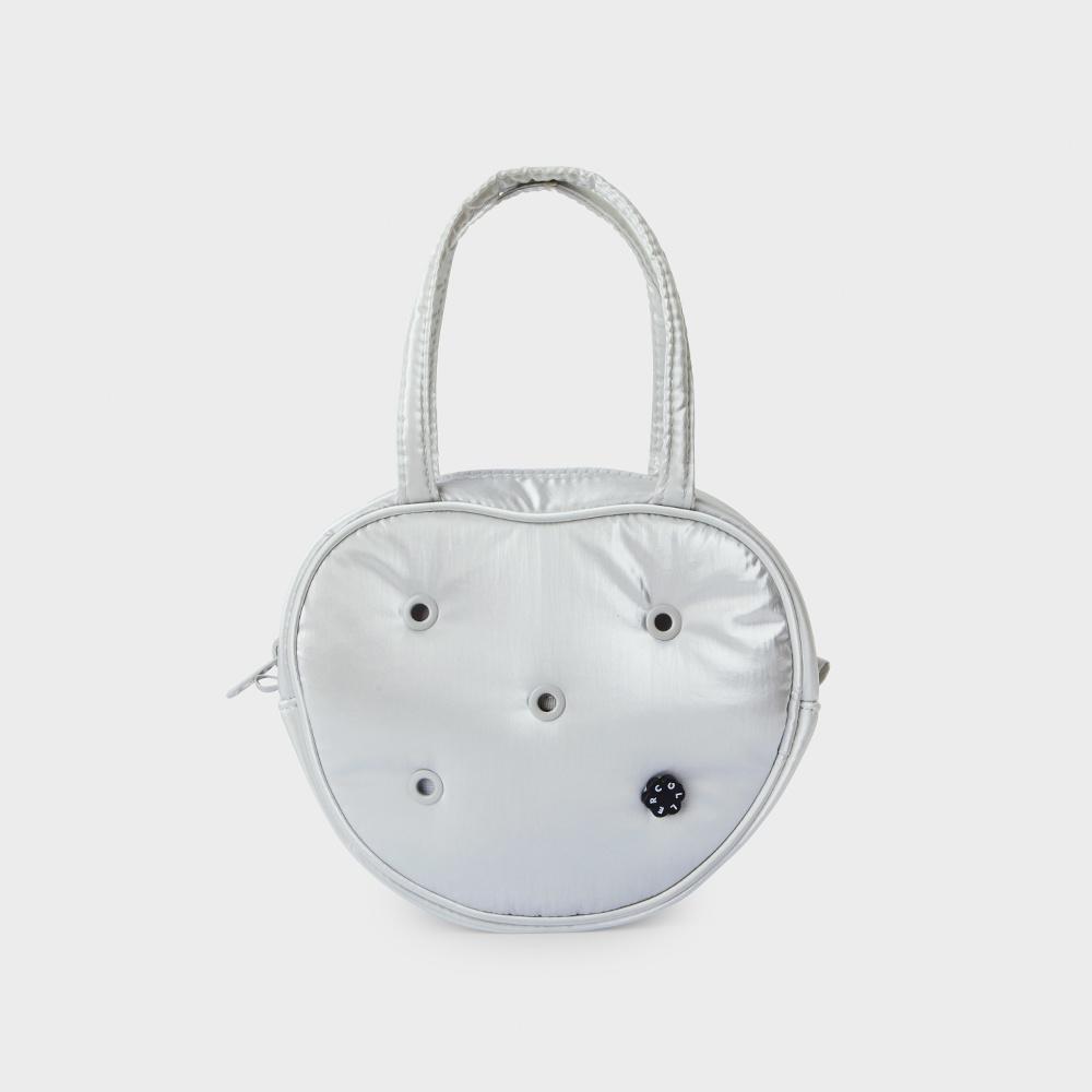 꼴레 애플 토트백 펄 그레이