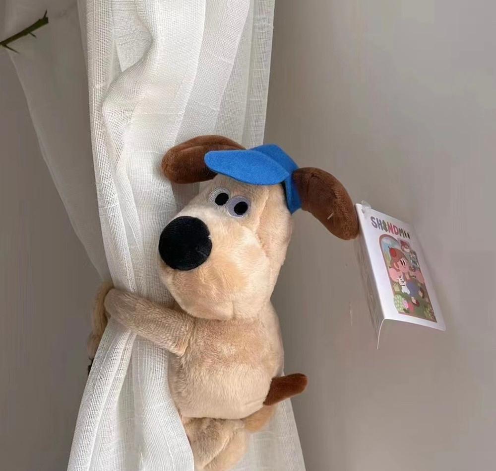 커튼 장식 강아지 펭귄 외계인 인형