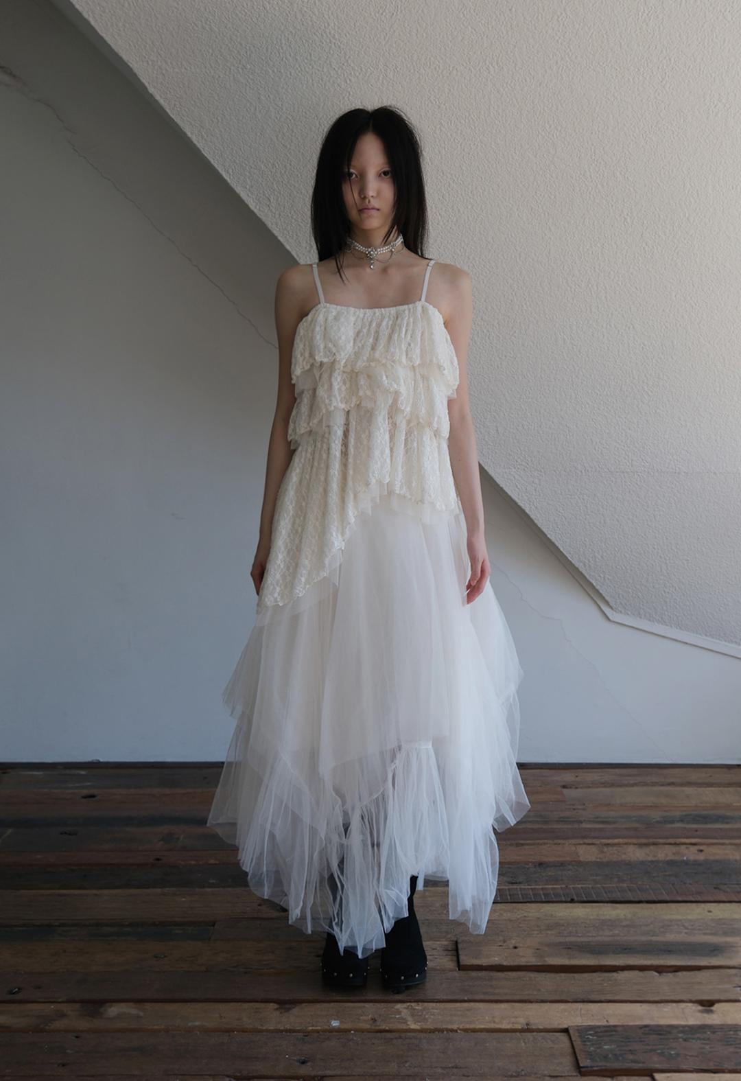 Unbal Lace Sha Top, 2color