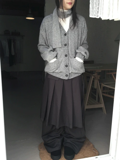 포쉬 머플러 가디건 (4colors)