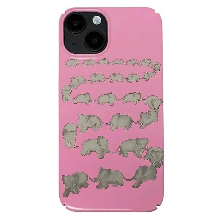 Cute Elephants iPhone Case