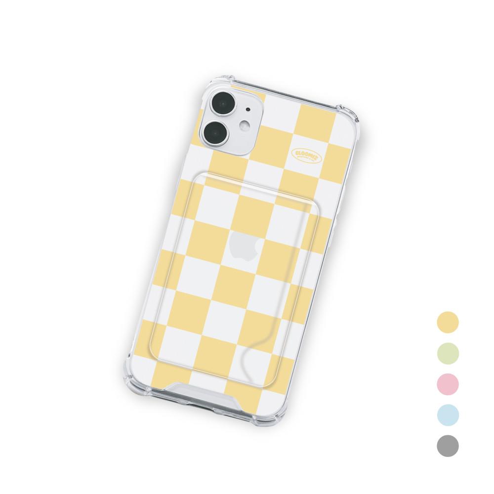 [주문제작] 글루미즈 유기견후원 체커보드 탱크케이스 PASTELver. 5color 아이폰 케이스 / 갤럭시 케이스