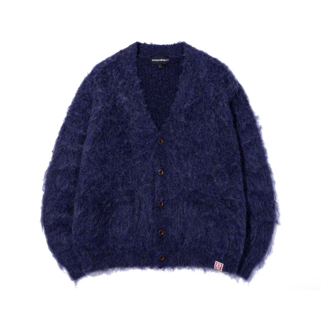 BRUSHED CARDIGAN NAVY