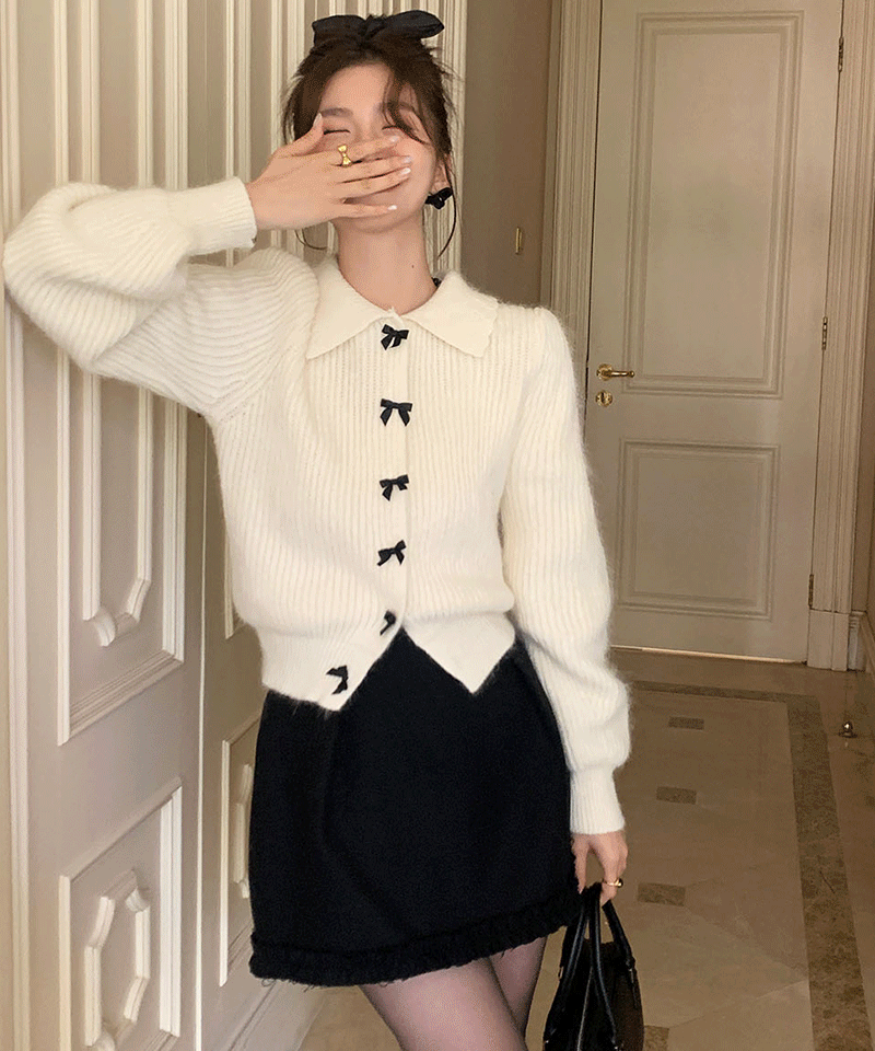 아이미 리본 가디건 /2 Color