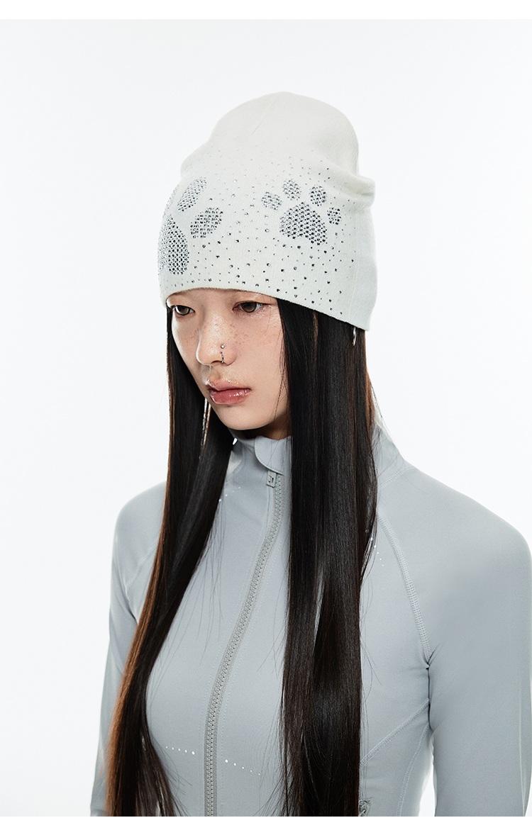 1JINN STUDIO Cat's footprints beanie