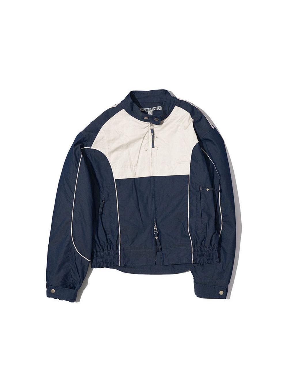 [WOMEN] 3M THINSULATE BIKER BOMBER JACKET_INDIGO