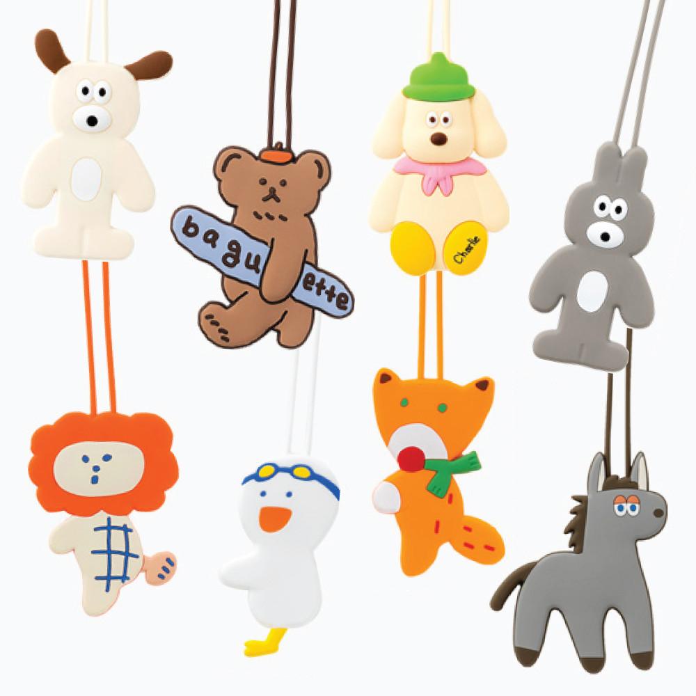 캐릭터 네임택 귀여운 로마네 여행 가방 캐리어 이름표 실리콘 캐리어택 러기지택