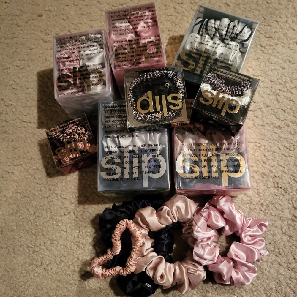 슬립 실크 스크런치 곱창머리끈 머리고무줄 Slip Scrunchies