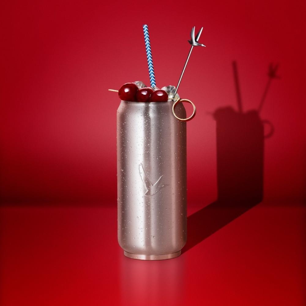 그레이구스 스테인레스 소다캔 전용잔 프랑스 보드카 아웃도어 캠핑