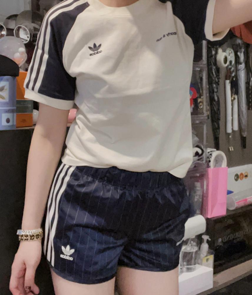 아디다스 스포티앤리치 트레이닝 쇼츠 싸커 팬츠 레전드 잉크 IN5253