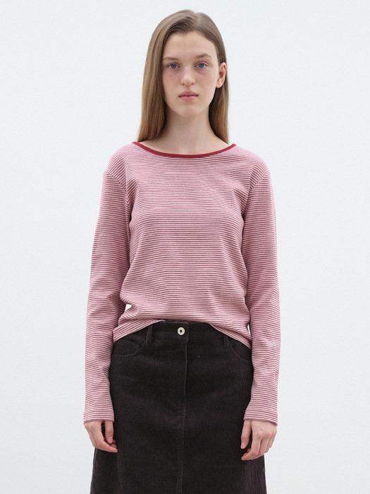 COLORING STRIPE LONG SLEEVE - PINK