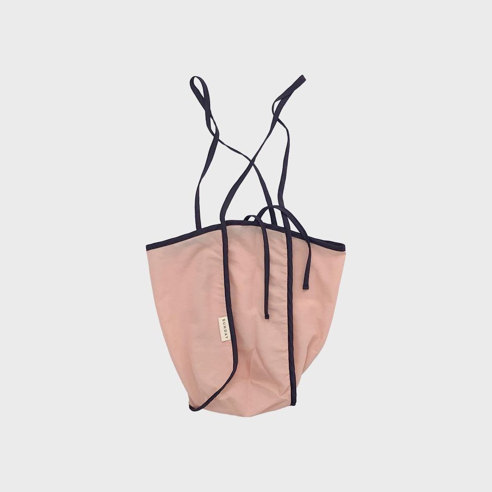 세이프선데이 스트랩 에코 숄더백 S (핑크 퍼플)