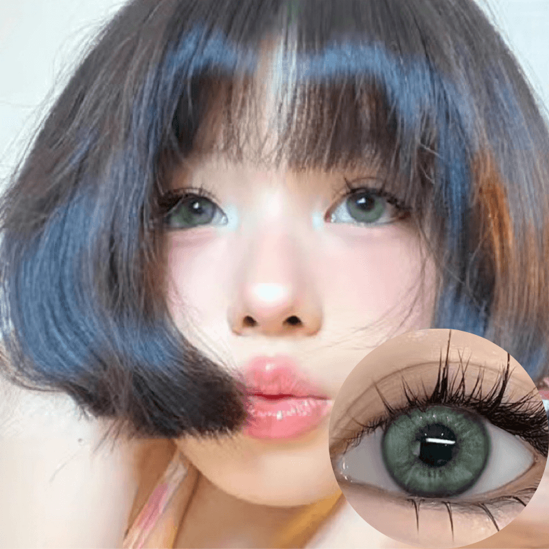 Cat's Eye Jade Green Contact Lenses(6 months wear)