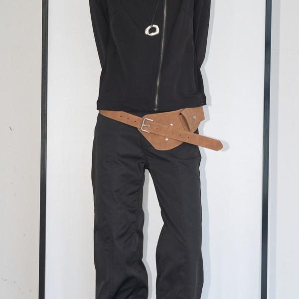 Stitch Two Button Pants (Black/3size)