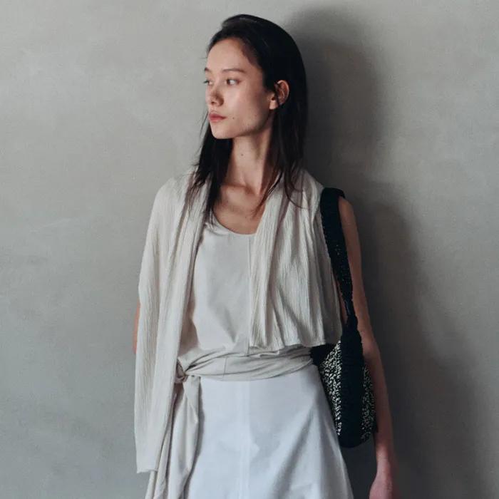 [3rd] Wrinkled Long Scarf F209_2color