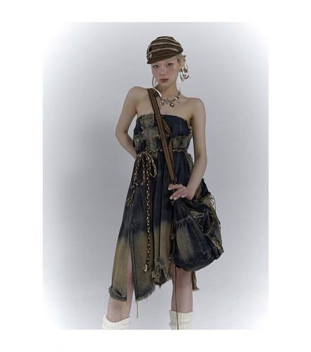 A-line Strapless Dress