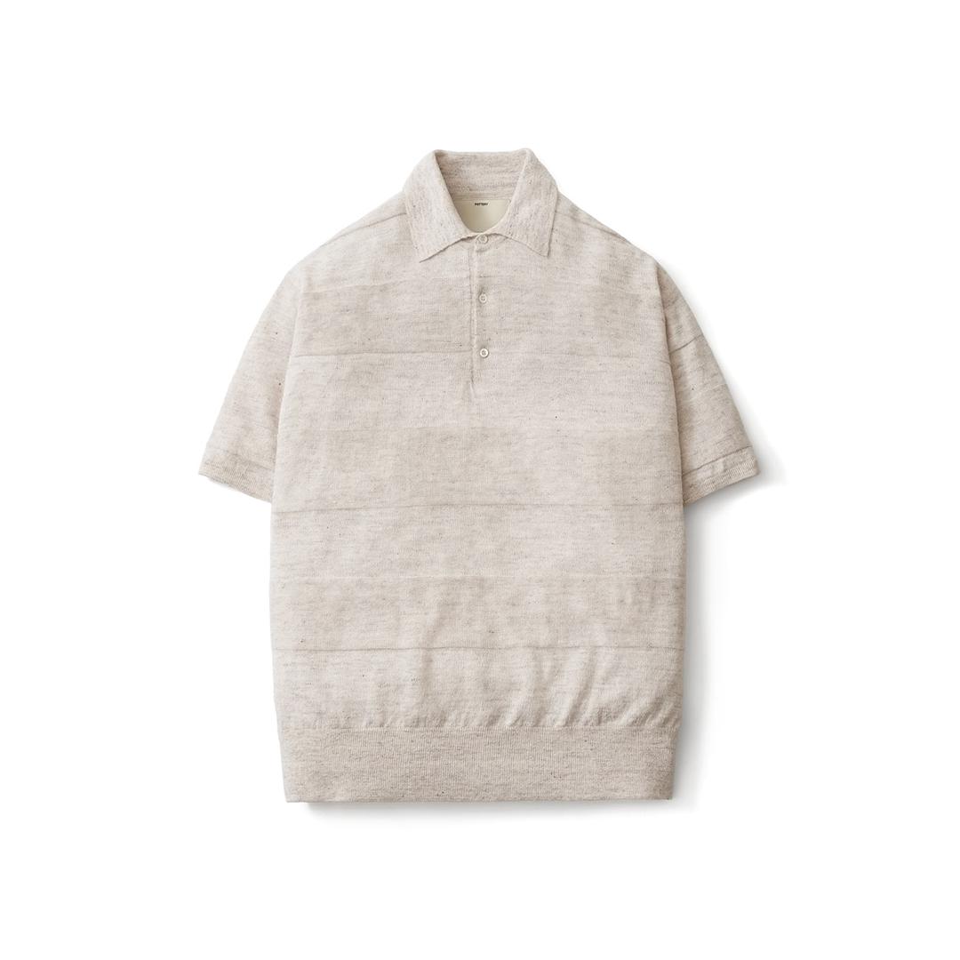 Short Sleeve Comfort Polo Knit_Oatmeal [3/28 예약 발송]