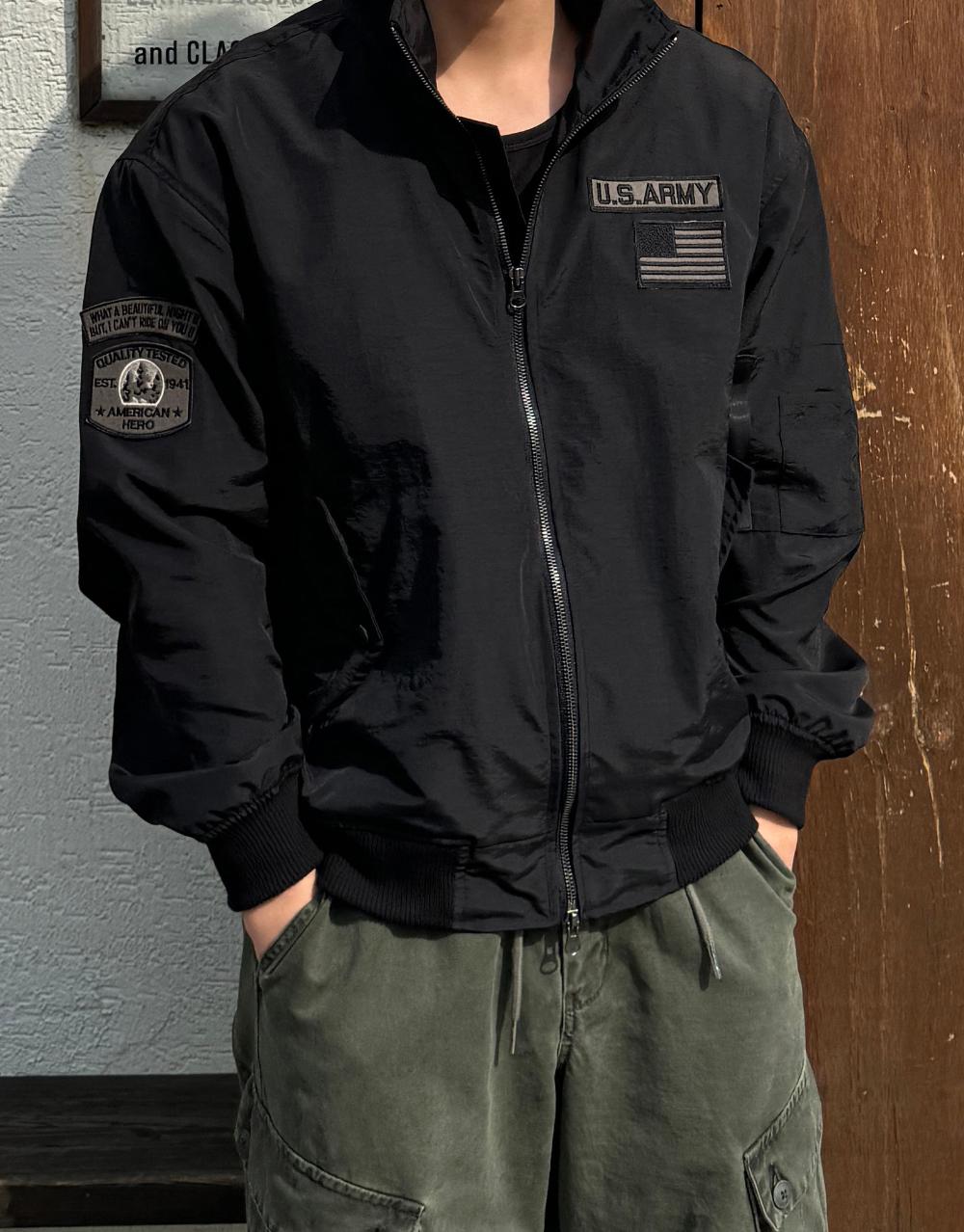 스킨 나일론 MA-1 자켓