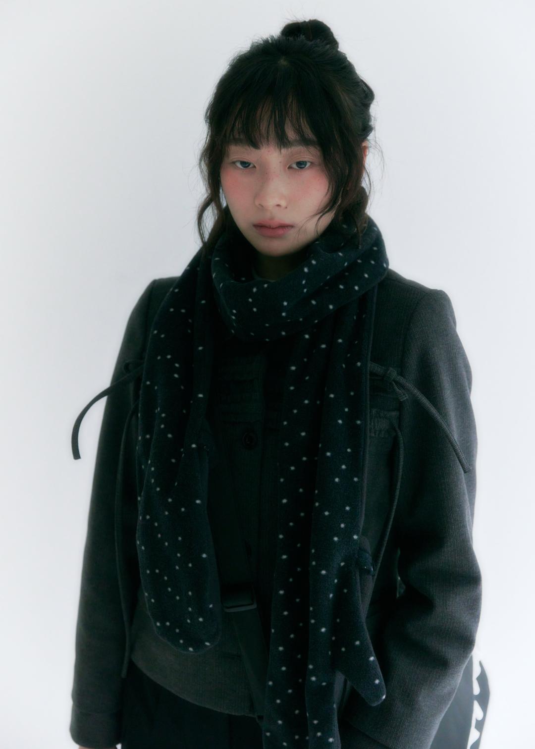 dot glove muffler (charcoal)