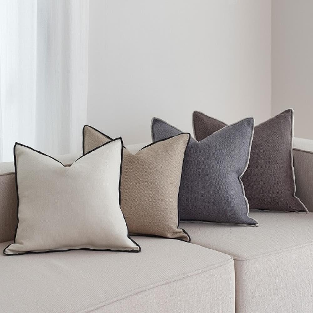 한샘 엣지 부드러운 디자인 쿠션커버 한샘온라인