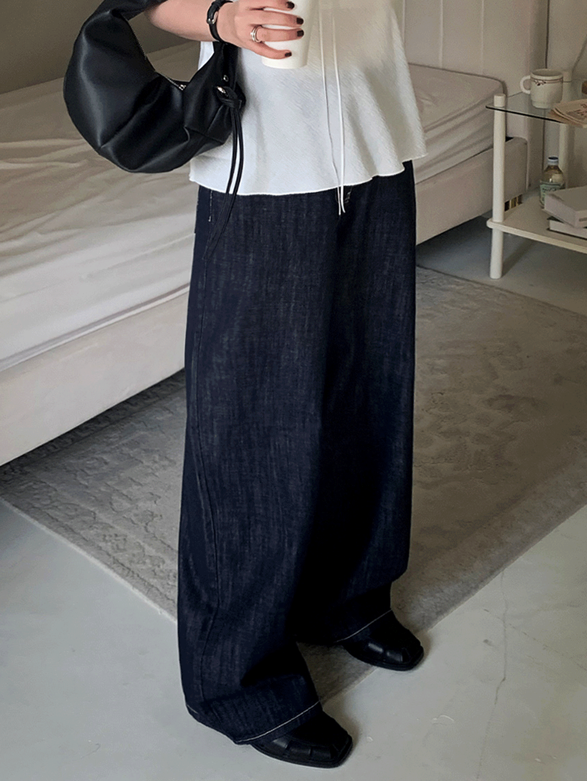 어리틀빗 jep raw denim pants (1color)