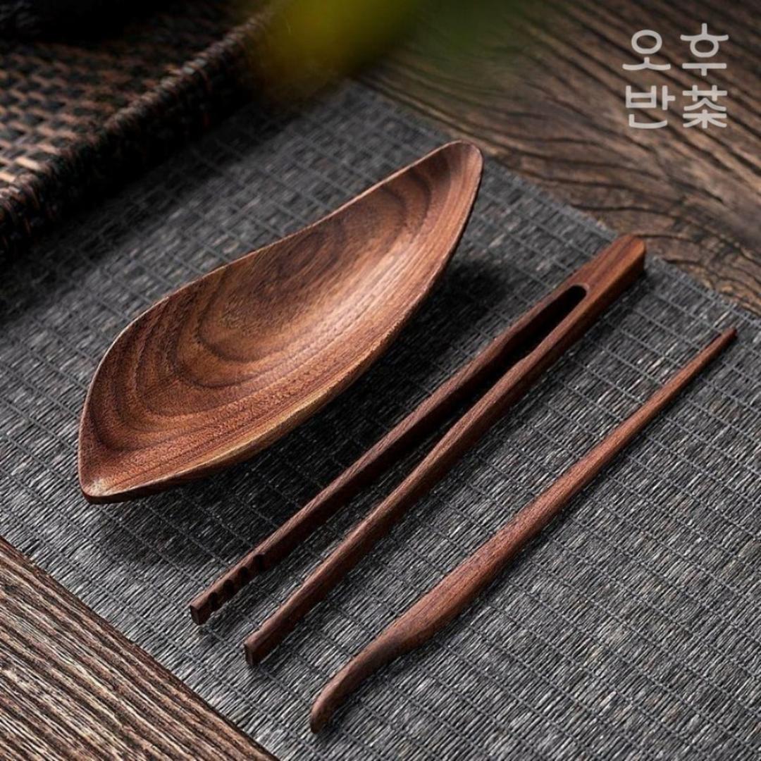 호두나무 감성 연꽃 다하 다구 세트 차하 차시 차도구