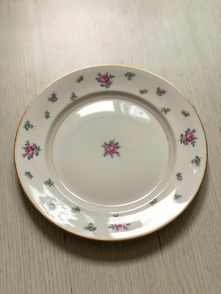 [중고] Royal Jackson rose pink vintage dinner plate