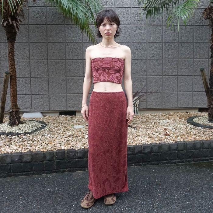 Hove Long Skirt_Wine
