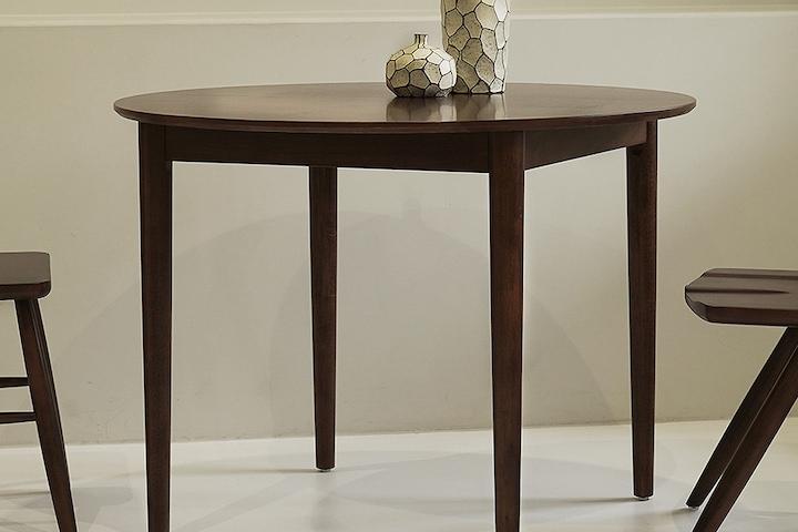 포르보 월넛 원목 카페 원형 모던 식탁 테이블 600