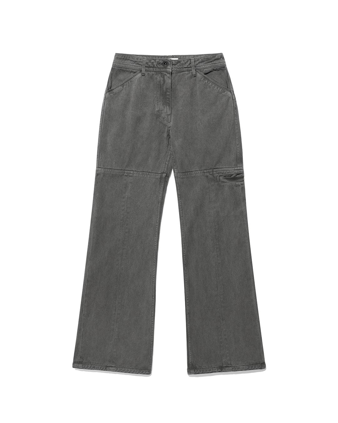 Side Pocket Flared Pants (Charcoal)