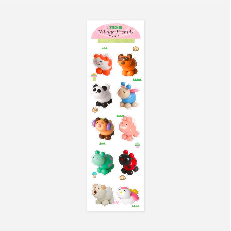 VILLAGE FRIENDS STICKER ver.2
