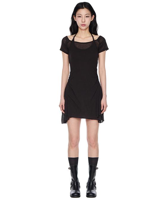 베닌 홀터 쇼트 드레스