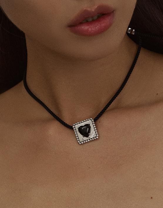 Square Heart Necklace