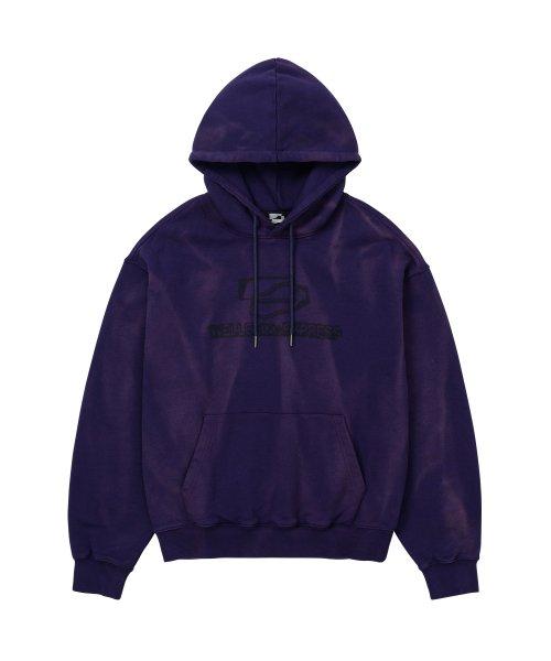 Blurry Logo Hoodie Purple