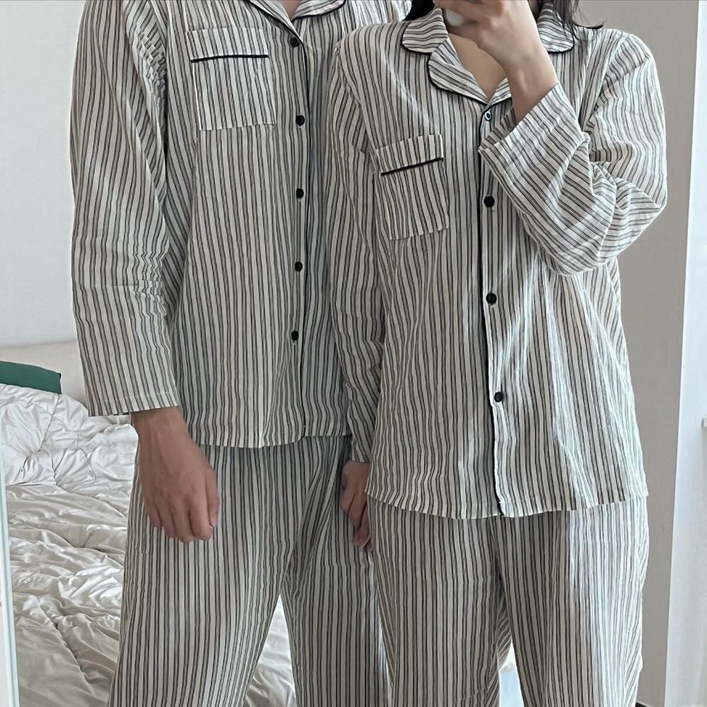 스트라이프 잠옷 (커플 가능)