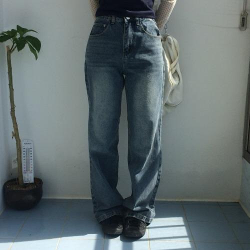 (4 C ᵒ l o🅡) 슬림 빈티지 데님 팬츠