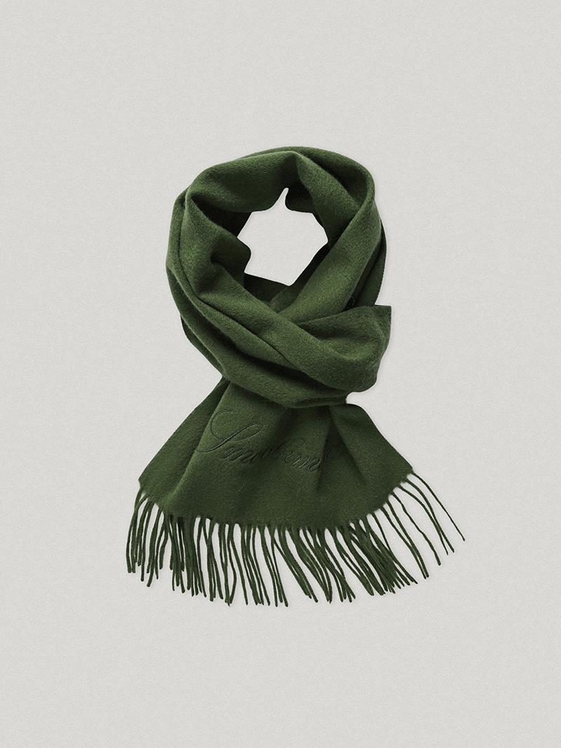 Green Everett Wool Scarf (2nd)