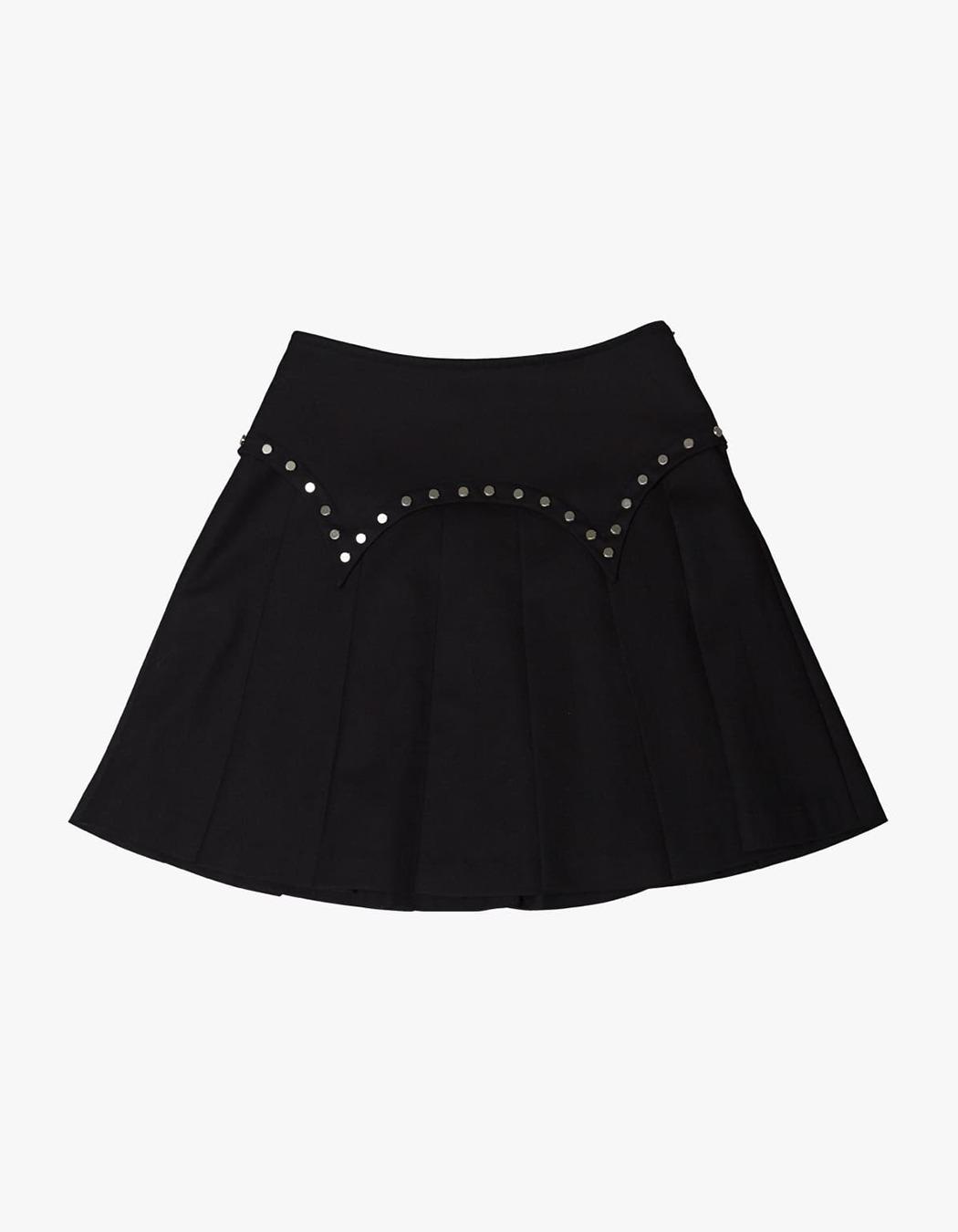 Cowboy Stud Skirt - Black