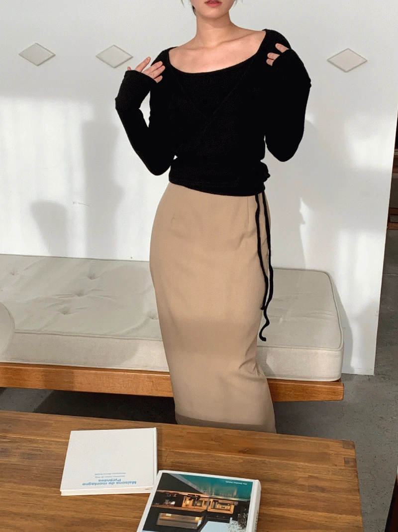 [블랙 2시이전 오늘출고][Winter Flake] 소일 랩 top (피치기모/2col)