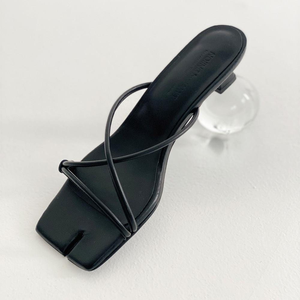 NOIINGbyJAMT TABI 028 BK 타비 슬링백 샌들힐