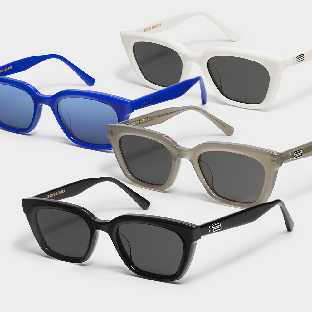 젠틀몬스터 HUE 휴이 모음 직사각 뿔테 데일리 선글라스