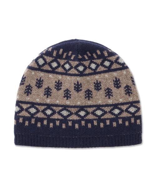 CROCHET KNIT BEANIE NAVY