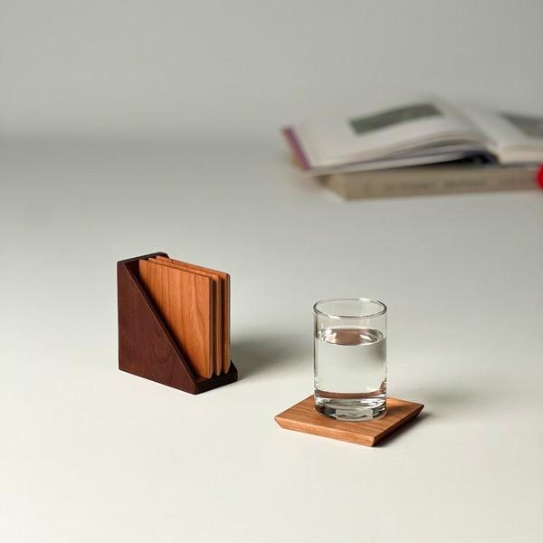 티 코스터  체리 cherry tea coaster