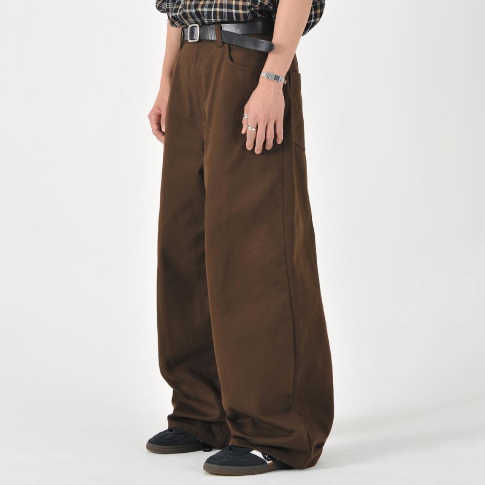 제플린 맥스 와이드 치노 팬츠 (브라운)