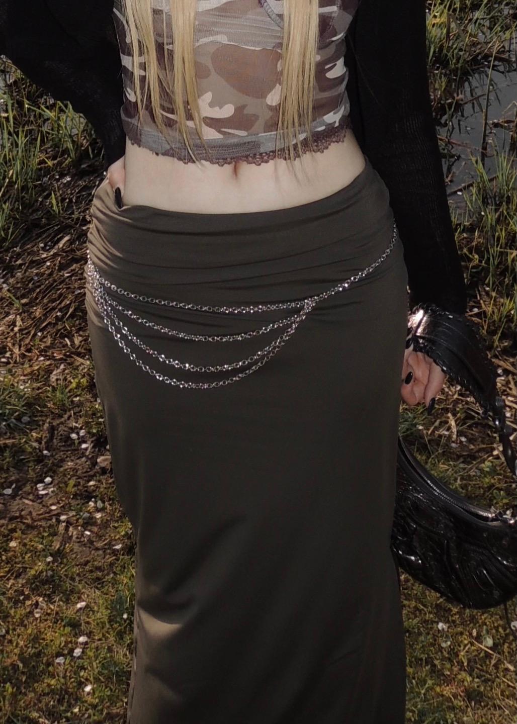 3-LINE LAYERING CHAIN BELT