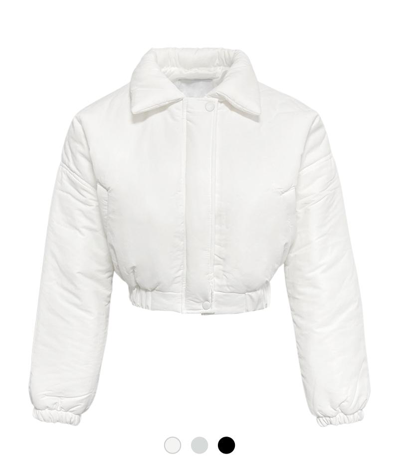 플럼프 카라 숏 패딩 점퍼