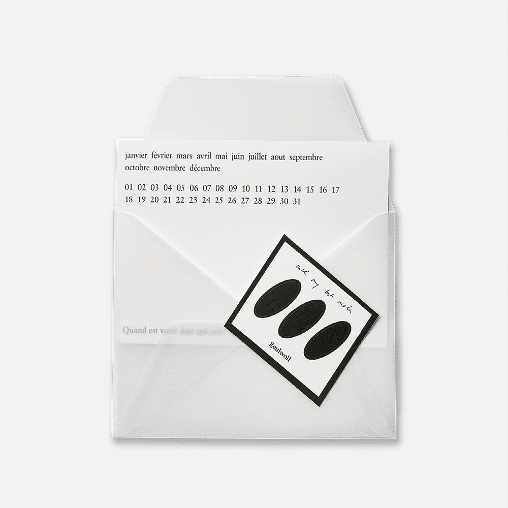 CardㅣMonths & Days - White